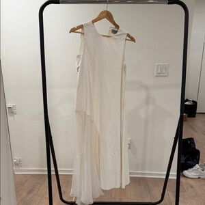 Sportmax Asymmetrical Cream Dress